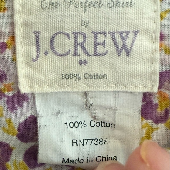 J. Crew Purple Floral Button Down Shirt - Picture 5 of 9